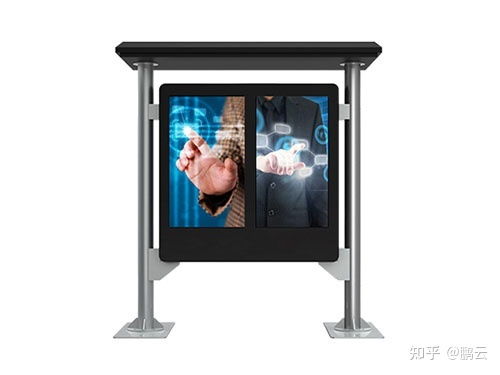 深圳户外触摸阅报双屏广告机 融合科技与信息传播的创新利器